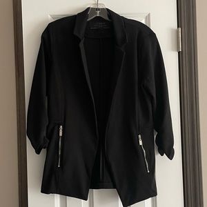 Stoosh Extraordinary Fitted 3/4 Sleeve Blazer —Medium